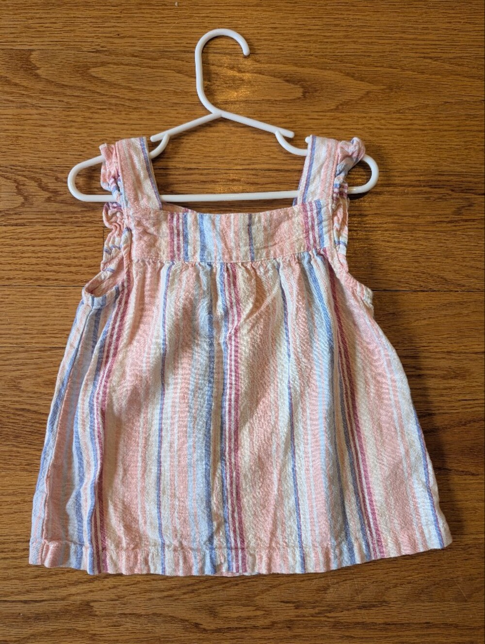Carter's Pastel Pink Multicolor Striped Tank Top, 5T